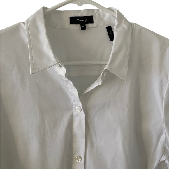 Theory Larissa 2 Precise Button Down Shirt White XL - Picture 6 of 9
